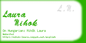 laura mihok business card