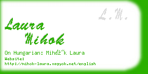 laura mihok business card